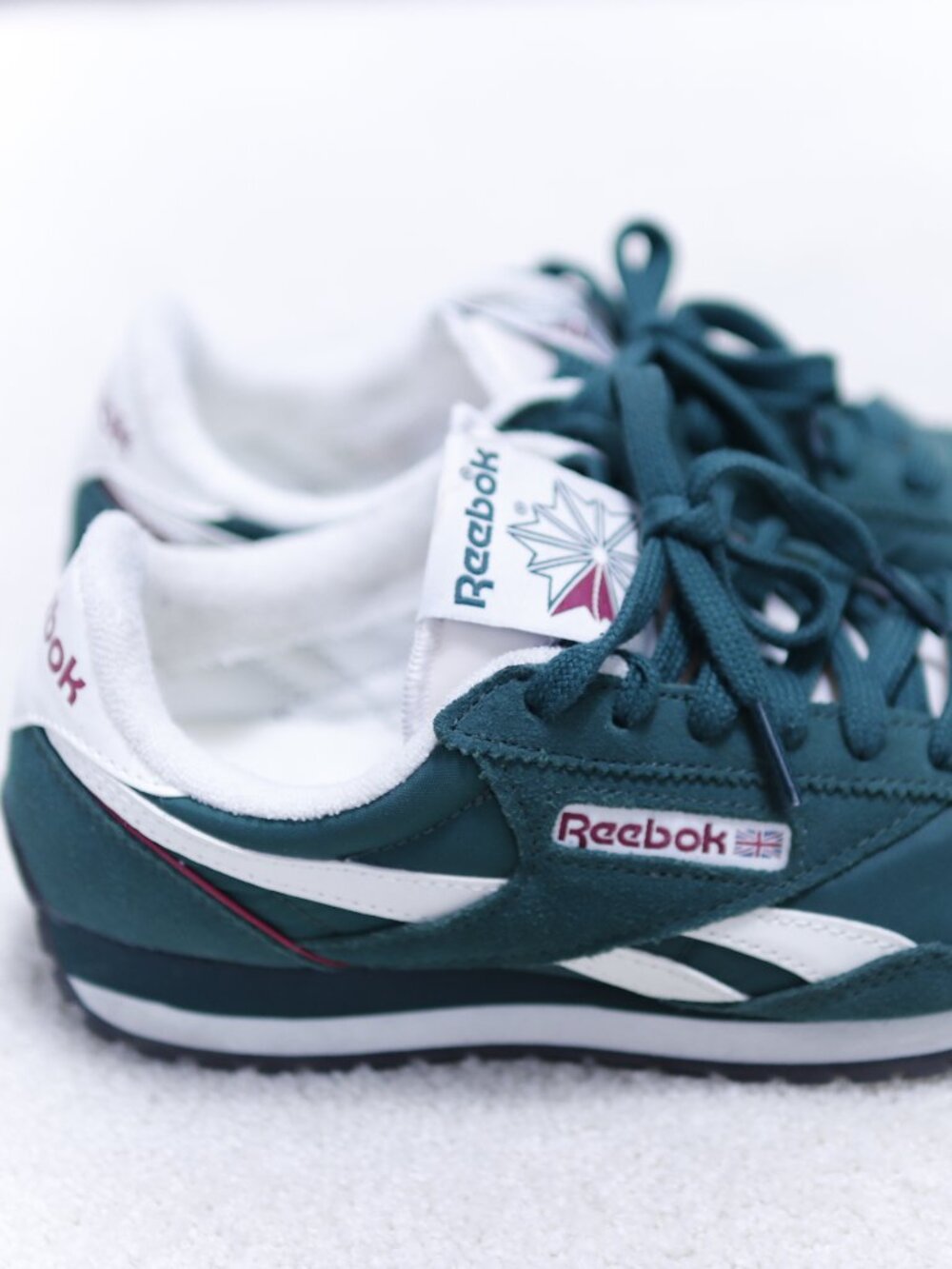 Green Reebok Sneakers - Women's Size 7.5
